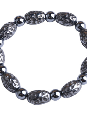 天然太赫兹回纹珠磁疗手串