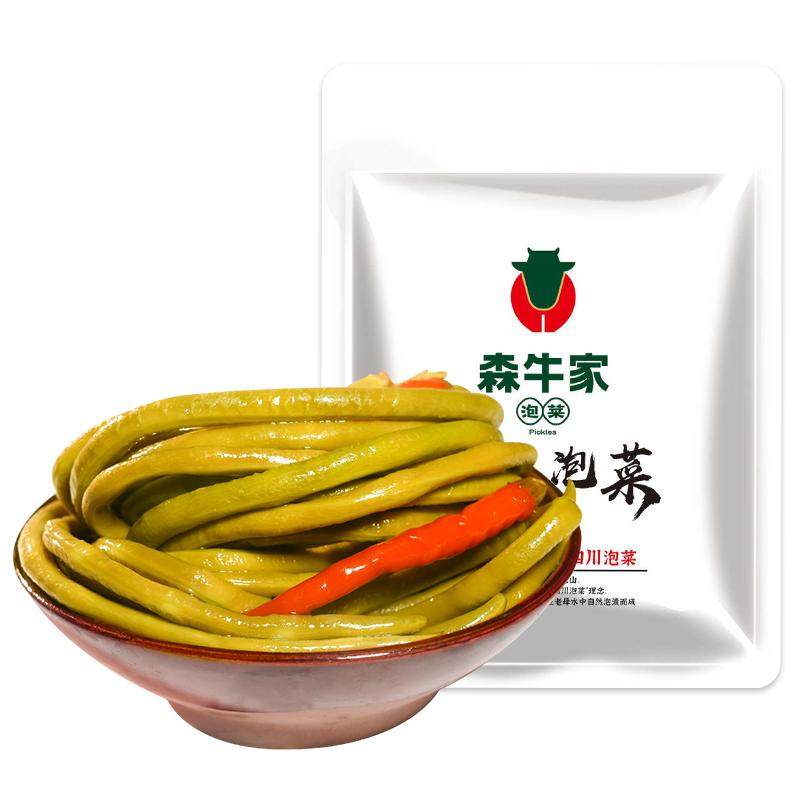 森牛家四川正宗酸豆角泡豇豆独立袋装泡菜腌制下饭菜炒菜拌饭咸菜