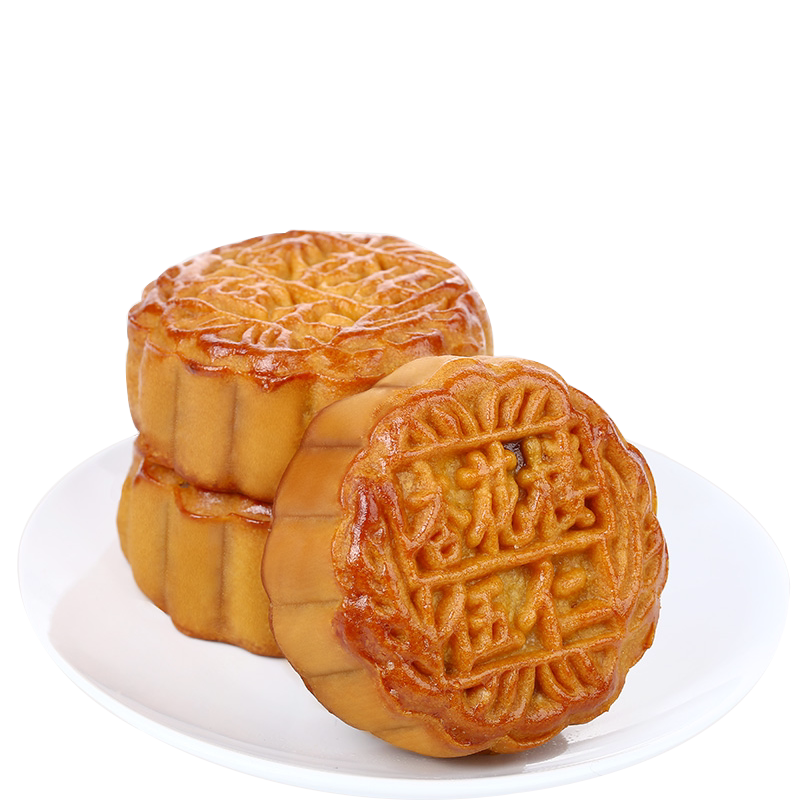 上海杏花楼豆沙月饼100g*6袋中秋广式五仁蛋黄莲蓉椰蓉月饼独立包