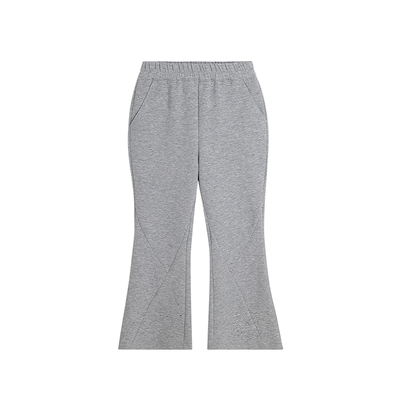 布丁哈鲁童装春装女童裤子2026春秋新款儿童休闲百搭阔腿微喇叭裤