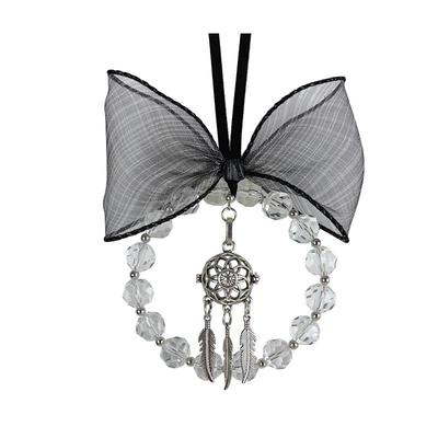 车载香薰汽车挂件蝴蝶结女士挂饰