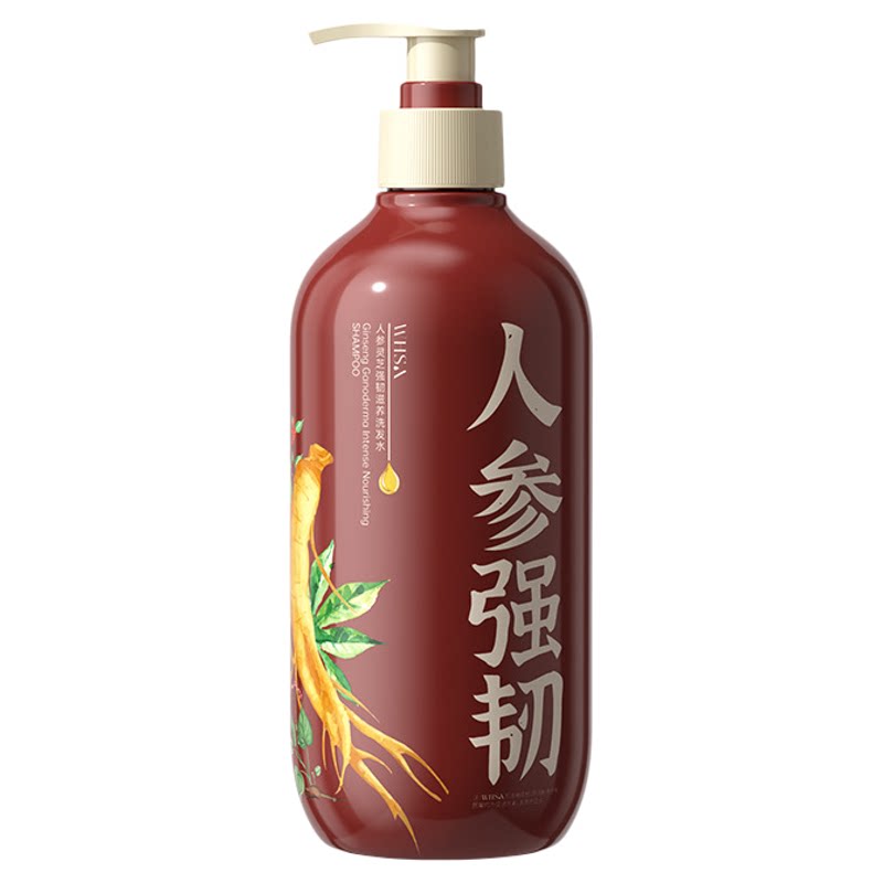 Whsa人参灵芝生姜洗发水柔顺清爽