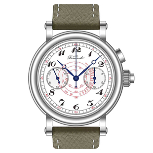 法拉苏蒂镂空手表阿基米德ST19机芯手表精钢真皮计时机械表男防水