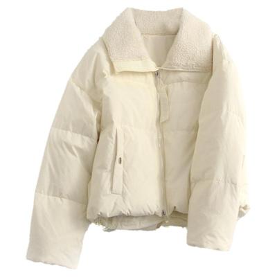 白鹅绒量感廓形保暖蓄热羽绒服女