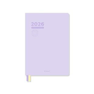 kinbor2026八分格52g巴川纸A5日程本每日计划本自律打卡本效率手册手帐本时间管理PU记事本todolist