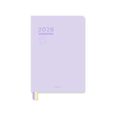 kinbor2026八分格52g巴川纸A5日程本每日计划本自律打卡本效率手册手帐本时间管理PU记事本todolist