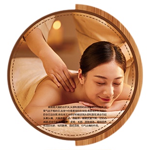 美容院楼梯墙面装饰高级感中医养生馆挂画背景墙氛围壁画宣传海报