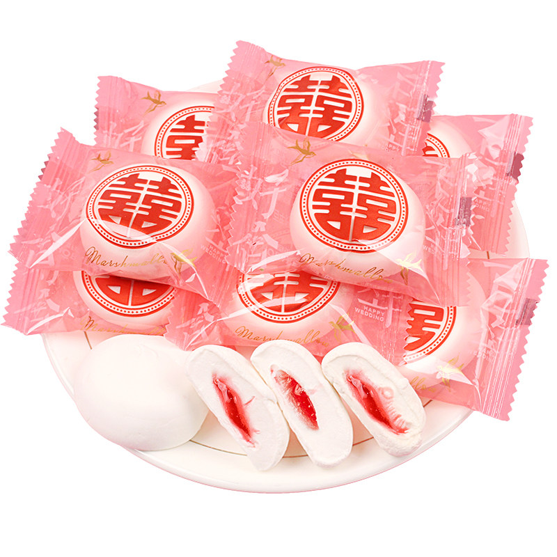 好百贝百年好合喜字棉花糖