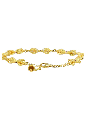 s925银金刚杵情侣手链