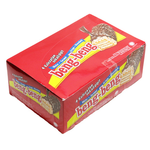 印尼奔奔焦糖巧克力威化饼17条装425克 beng-beng Wafer caramel