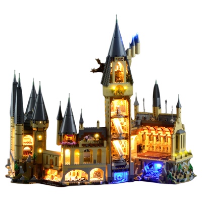 YEABRICKS灯饰适用乐高71043积木 哈利波特霍格沃茨城堡LED灯玩具