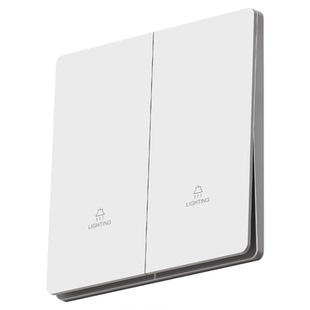 国际电工肤感哑光超薄白色开关插座面板家用暗装一开五孔单双控