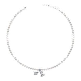 VIGG双生花项链女轻奢小众2026年新款时尚高级感吊坠气质配饰品