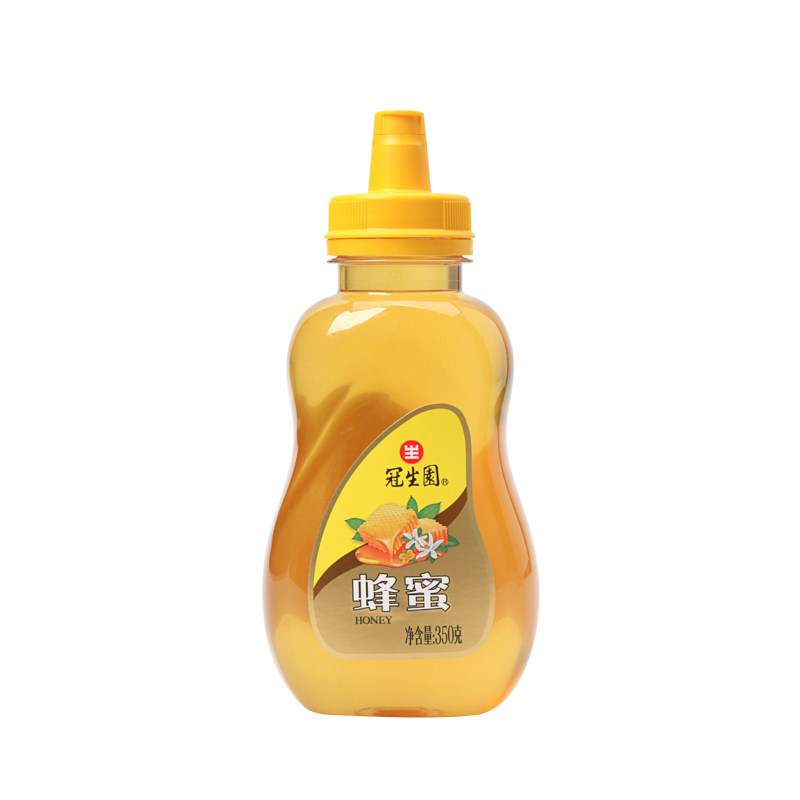 冠生园蜂蜜350g百花尖嘴便携瓶装