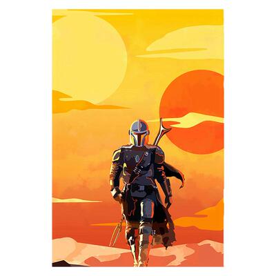 曼达洛人星球大战绝地武士装饰画