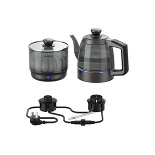 全太太双孔嵌入式烧水壶高鹏玻璃钛底部茶台泡茶专用