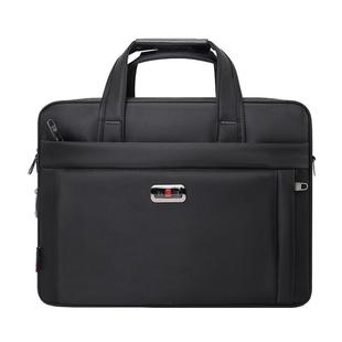 男士商务手提公文包大容量办公电脑包牛津布文件包定制logo公事包