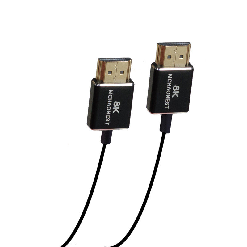 名巢2.1版8K极细柔软mini hdmi线超细4K高清线micro大转小PS5光纤