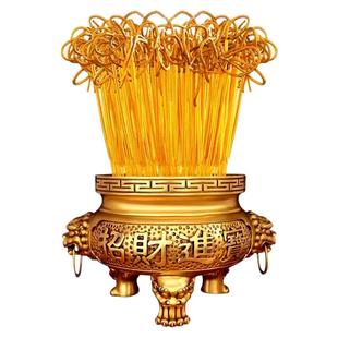 五路财神卷钱香家用无烟卷财香黄金招财香发财檀金卷香拜拜竹签香