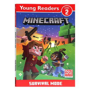 我的世界分级读物2级 生存模式 Minecraft Young Readers Survival Mode 英文原版儿童冒险游戏故事书小学生分级阅读课外读物