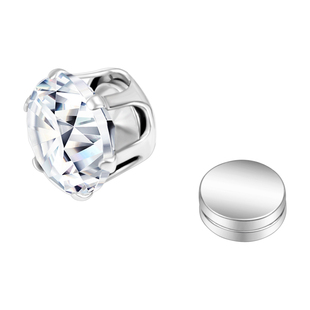 磁吸耳钉女耳骨钉医用钛钢耳蜗钉吸铁石无耳洞耳骨耳夹磁铁耳环