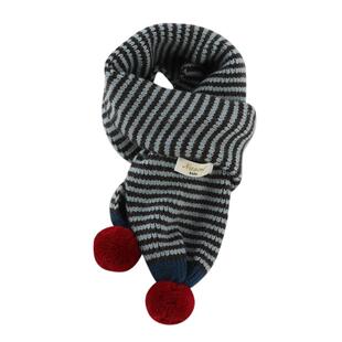 宝宝围巾冬季男孩韩版加厚条纹针织围脖秋冬女婴儿童保暖毛线长巾