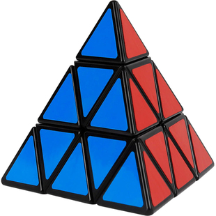 圣手金字塔魔方三阶传奇s三角形顺滑比赛专用幼儿园儿童益智玩具