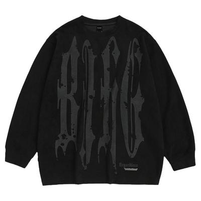 BJHG美式重磅环保麂皮绒卫衣潮牌