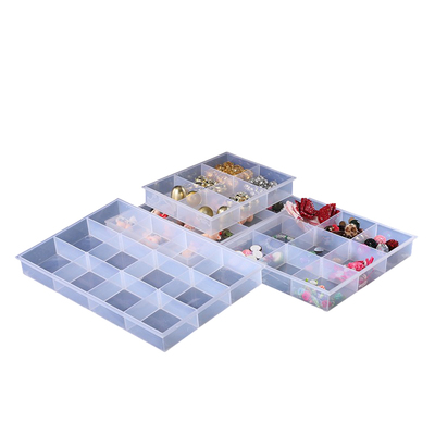 唯真百货透明塑料分隔盒螺丝收纳五金元件电子零件分类工具箱