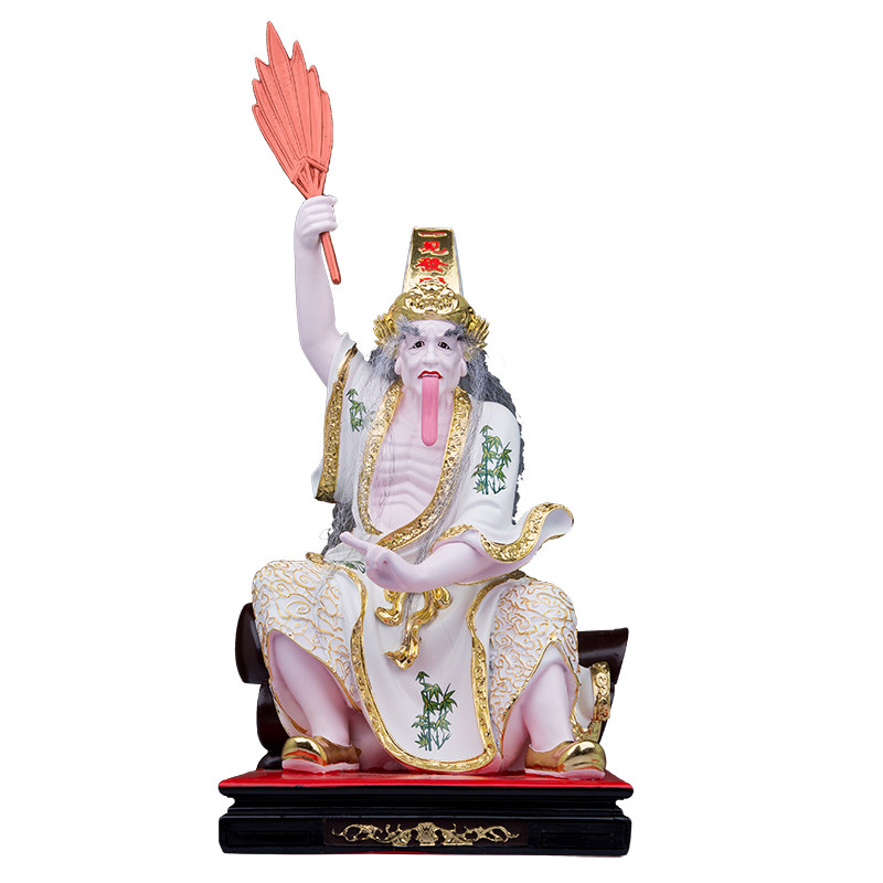 树脂彩绘阴神神像摆件七爷八爷