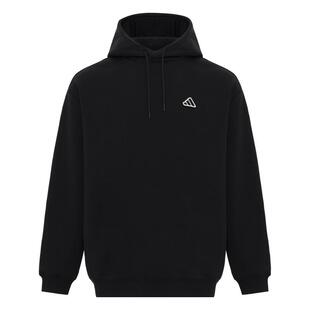 加绒休闲宽松运动连帽卫衣套头衫单穿上衣男女秋冬adidas阿迪达斯