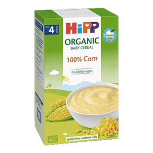 喜宝HiPP 港版婴幼儿辅食有机米粉粟米糊200g易吸收 德国原装进口