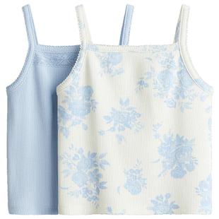 HM春季童装儿童女童时尚背心吊带2件装棉质吊带衫1282744