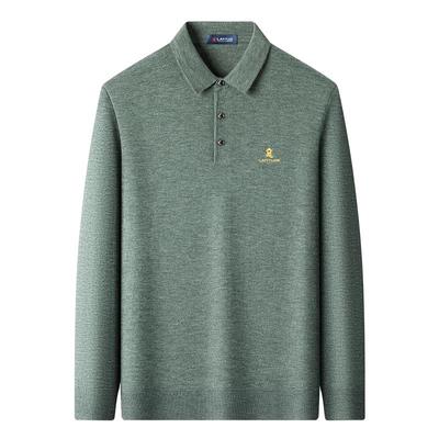 [桑蚕丝绵羊毛]梦特娇针织Polo衫