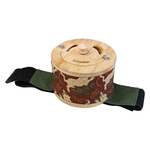 明大妈艾灸盒实木悬灸罐全身通用随身灸罐筒腰腹四肢艾灸熏蒸器具