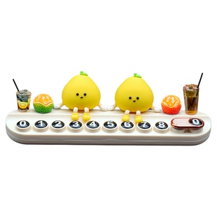 小柚子挪车电话牌2026新款汽载内上临时停移车号码香薰创意摆件女