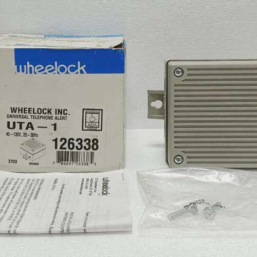 Wheelock UTA-1 Universal Telephone Alert 126338 109dB Horn L