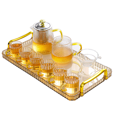 耐高温玻璃锤纹功夫茶具套装