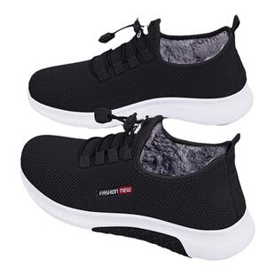 老北京布鞋女新款棉鞋冬保暖加绒防滑老人2025秋中老年运动妈妈鞋