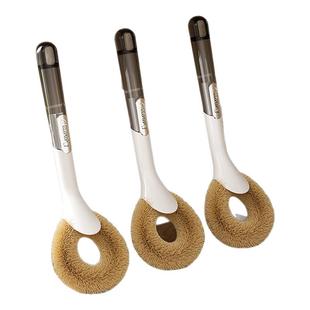 棕榈锅刷厨房专用洗锅刷长柄清洁铁锅洗锅刷子刷锅神器不伤锅家用