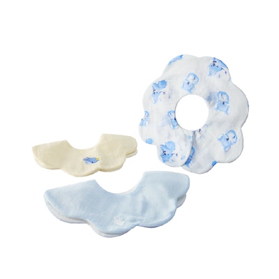 babycare纯棉花瓣围嘴
