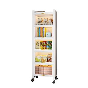 家用展示柜手办柜透明玻璃收纳柜痛柜书柜储物柜落地靠墙一体柜子