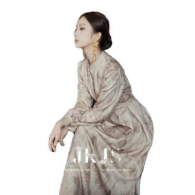 JKJS国风连衣裙秋冬2023新款