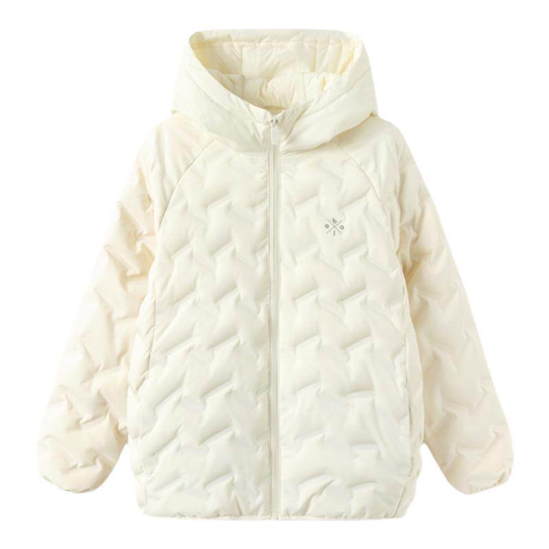 巴拉巴拉儿童轻薄羽绒服中大童短款外套女童保暖连帽上衣反季新款