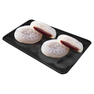 广州酒家豆沙黑芝麻水晶饼广式早茶甜品茶楼点心甜点半成速冻食品