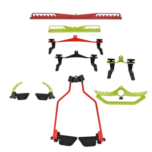 华力拉练背把手神器高位下拉划船夹胸可调把手龙门架配件健身器材