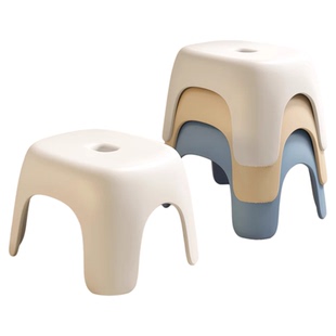 塑料凳子家用结实耐用矮凳小凳子可叠放板凳儿童卡通加厚浴室防滑