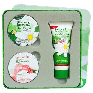 德国Herbacin小甘菊经典护手霜礼盒38女神节送长辈生日礼物伴手礼