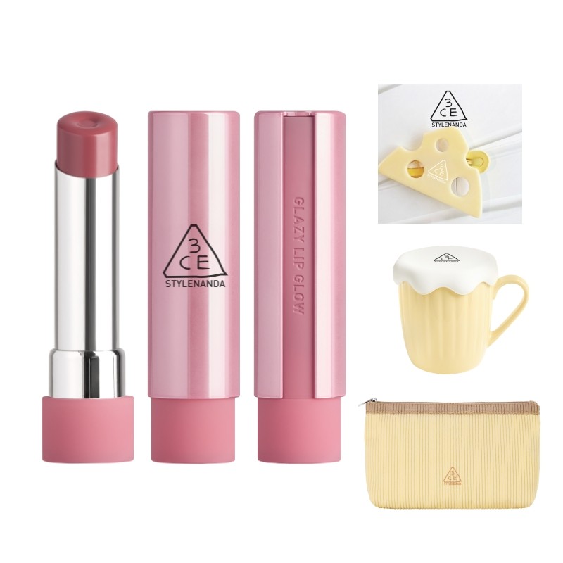 【直播间限时立减】3CE好气色润唇膏 裸色镜面唇釉口红滋润礼物
