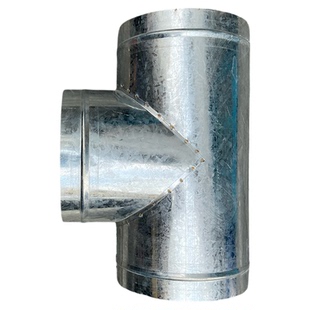 镀锌白铁皮正三通四通油烟排烟管道风管Y型三通T三通变径圆转接头